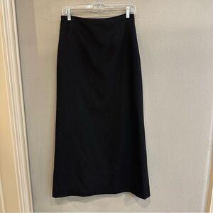 NICOLE FARHI | 6 | Black 100% cashmere long Maxi skirt